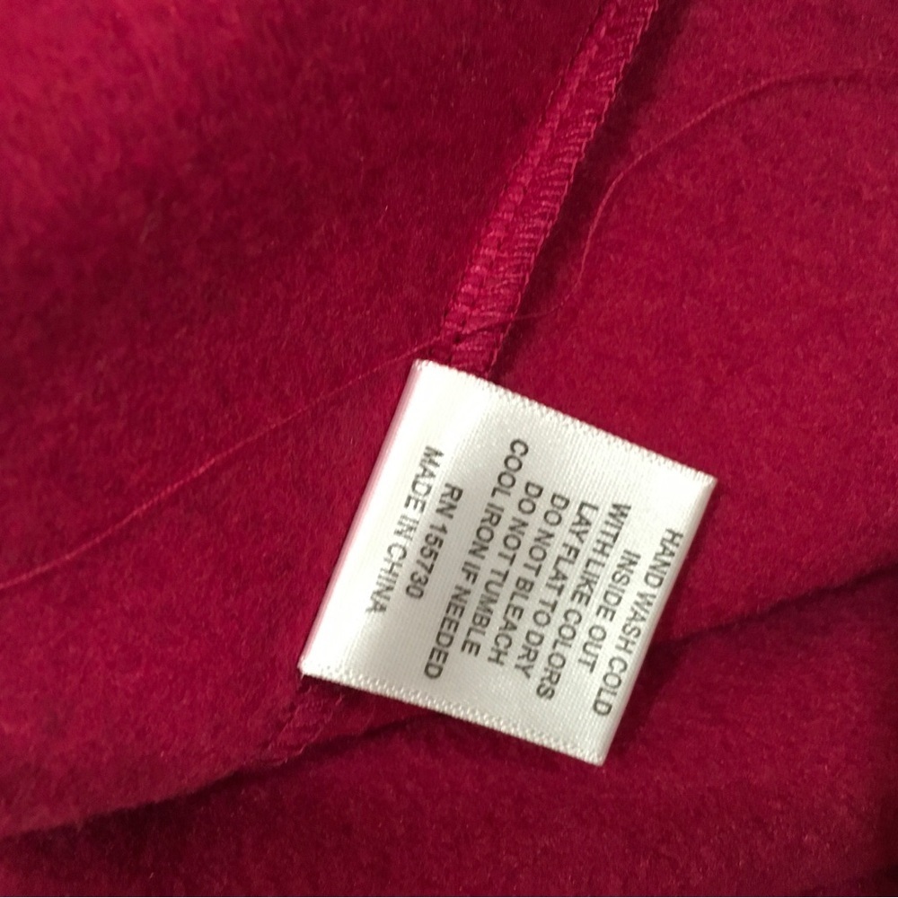 NWT Jane and Delancey Women’s M Pink Rhinestone Bow Sweatshirt Fleece Lounge - Picture 4 of 5
